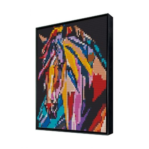 Colorful Horse Head 2x2
