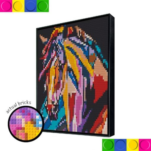 Colorful Horse Head 2x2 Featured Image
