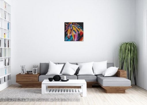 Colorful Horse Head 2x2 Preview